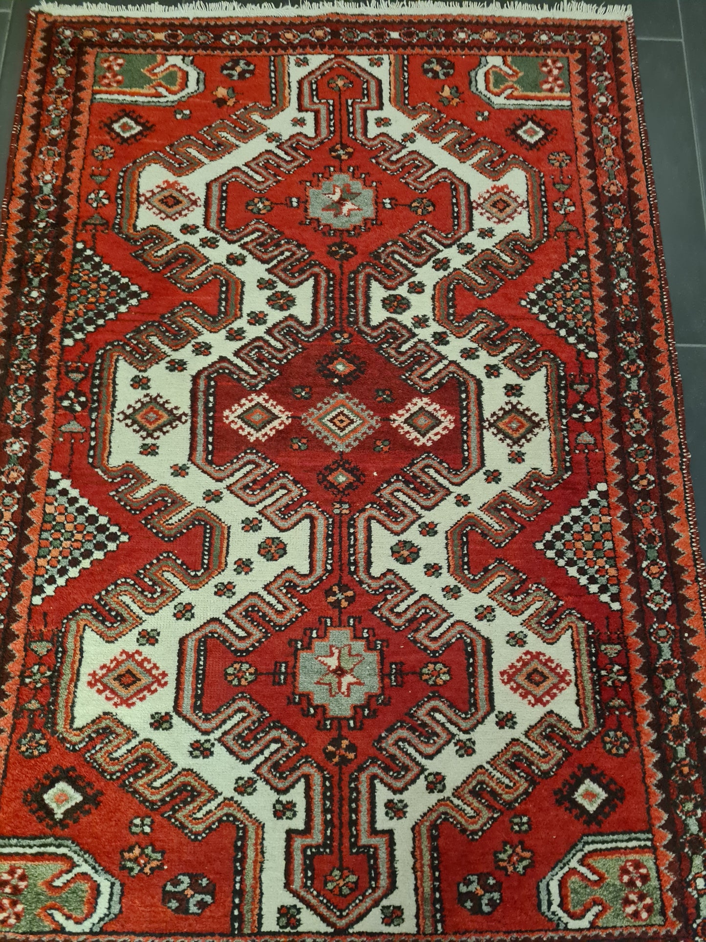 Perserteppich Orientteppich Handgeknüpfter Teppich Malaya antik 152x109cm