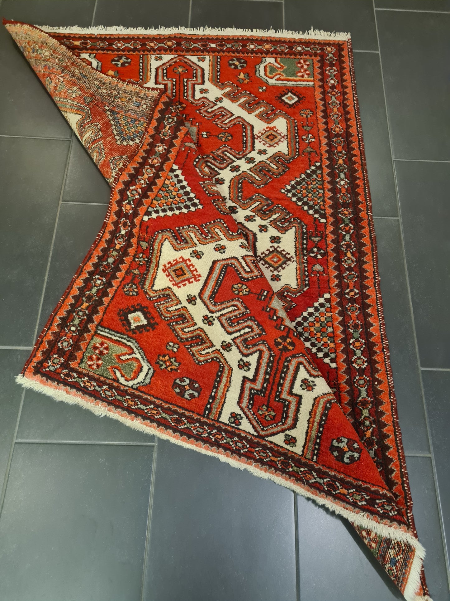 Perserteppich Orientteppich Handgeknüpfter Teppich Malaya antik 152x109cm