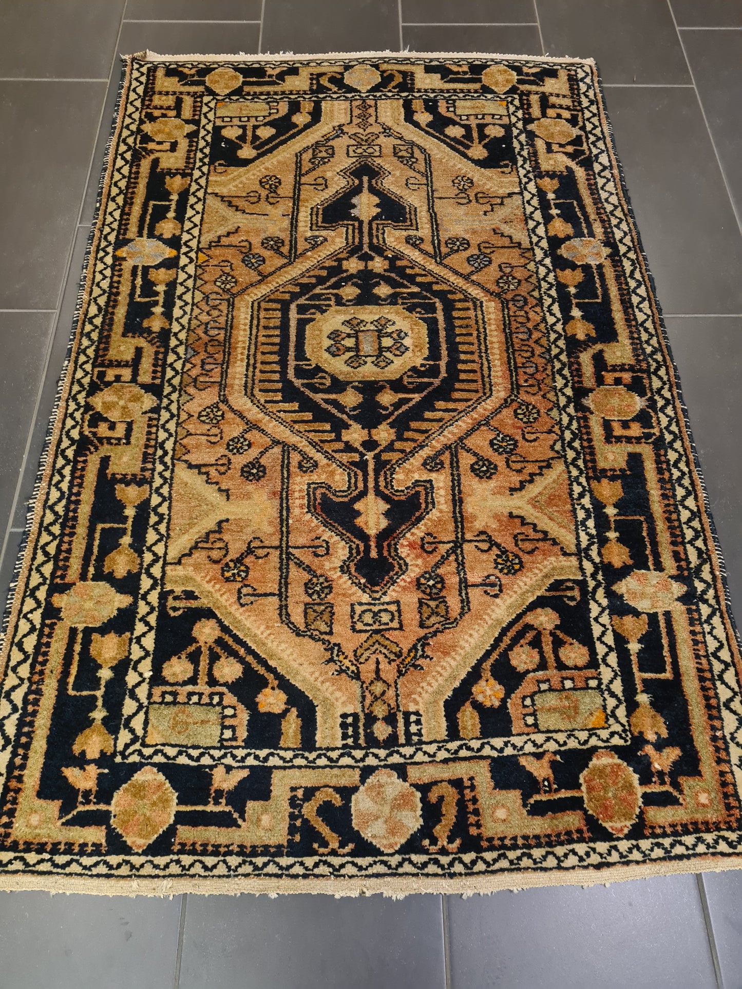 Perserteppich Orientteppich Handgeknüpfter Teppich Malaya antik 154x100cm