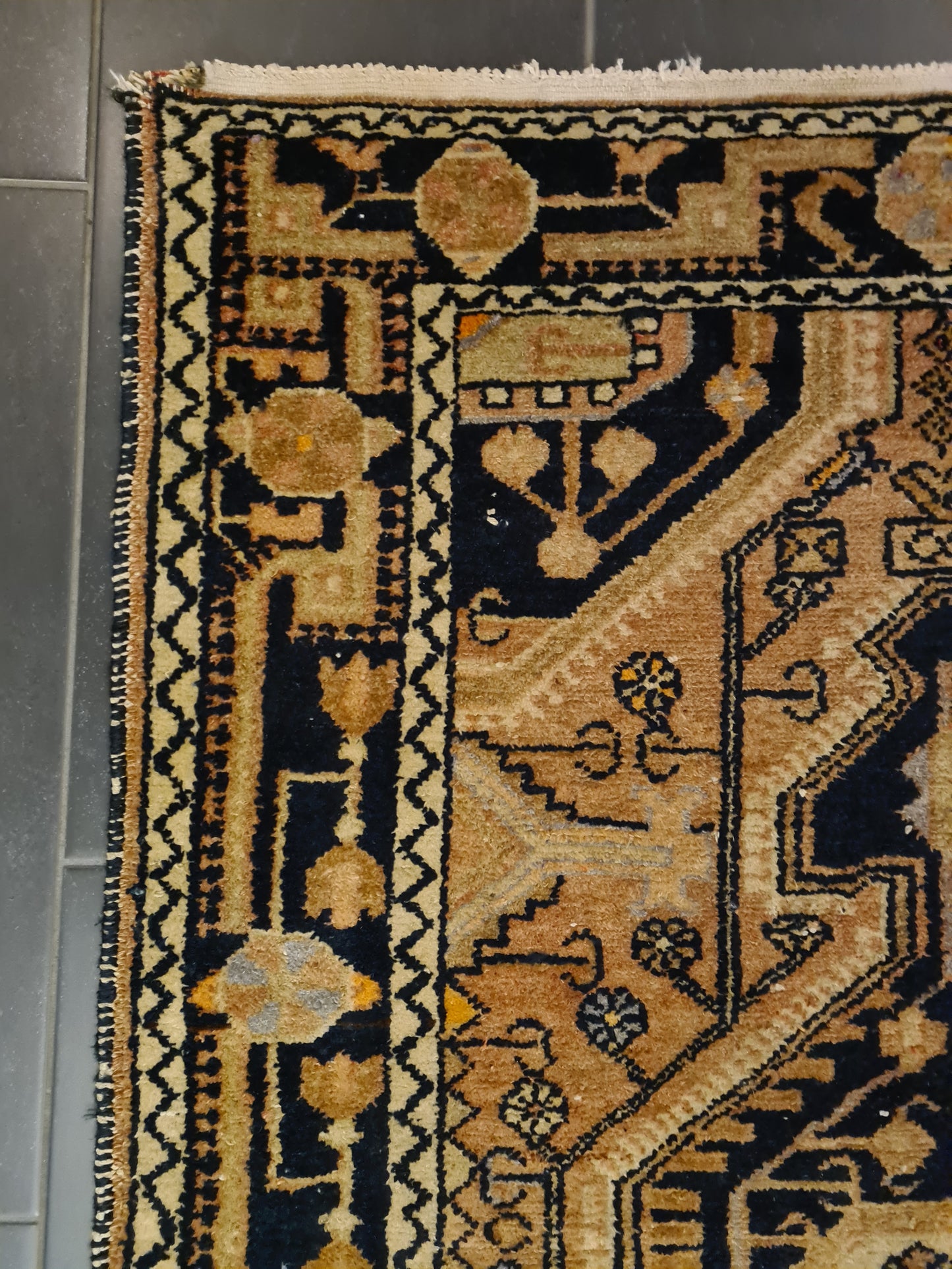 Perserteppich Orientteppich Handgeknüpfter Teppich Malaya antik 154x100cm