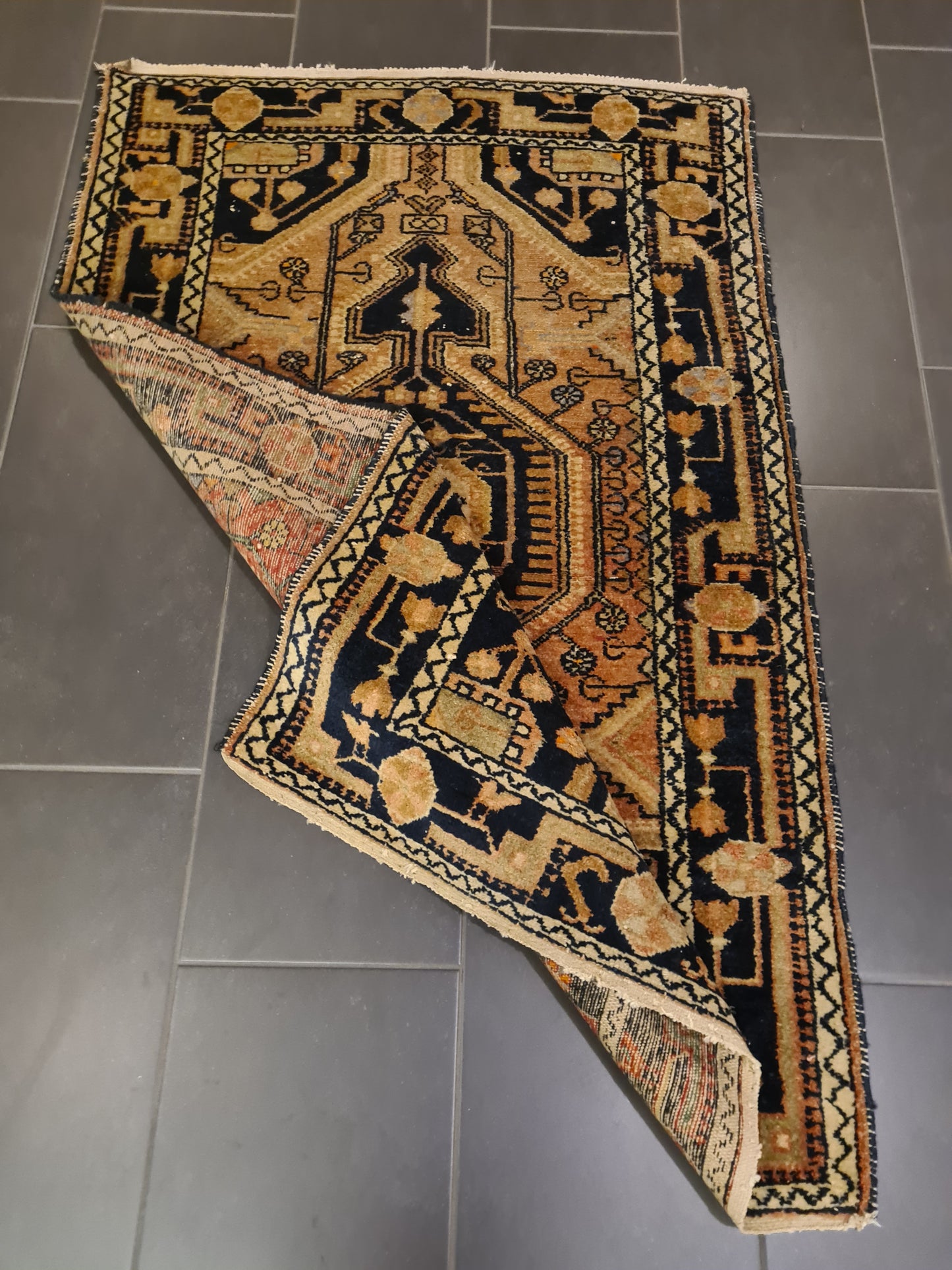 Perserteppich Orientteppich Handgeknüpfter Teppich Malaya antik 154x100cm