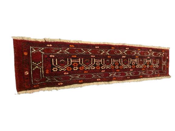 Perserteppich Orientteppich Handgeknüpfter Teppich Turkman antik 170x40cm