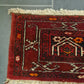 Perserteppich Orientteppich Handgeknüpfter Teppich Turkman antik 170x40cm