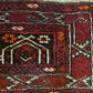 Perserteppich Orientteppich Handgeknüpfter Teppich Turkman antik 170x40cm