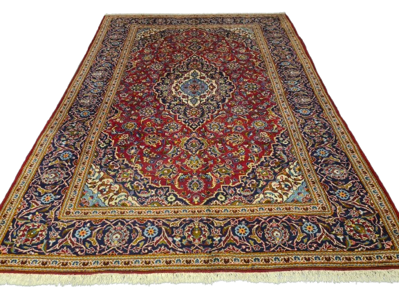 Perserteppich Orientteppich Handgeknüpfter Teppich Keshan Royal 358x254cm