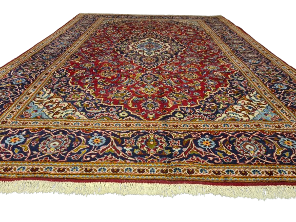 Perserteppich Orientteppich Handgeknüpfter Teppich Keshan Royal 358x254cm