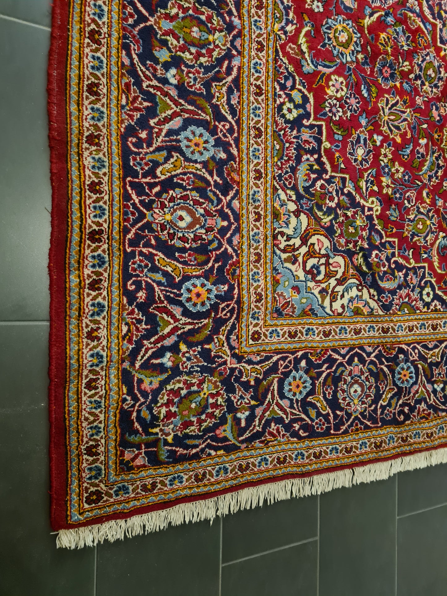 Perserteppich Orientteppich Handgeknüpfter Teppich Keshan Royal 358x254cm