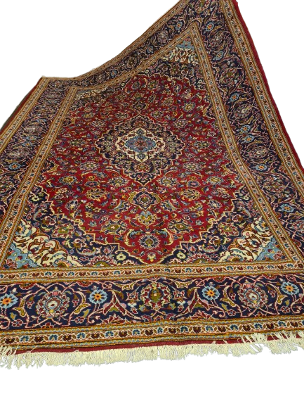 Perserteppich Orientteppich Handgeknüpfter Teppich Keshan Royal 358x254cm