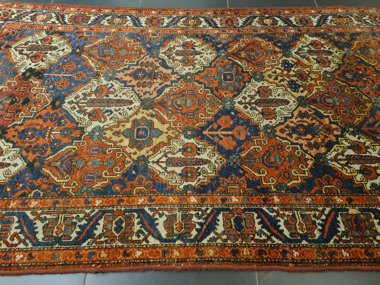 Perserteppich Orientteppich Handgeknüpfter Antiker Teppich Bachtiar 288x169cm