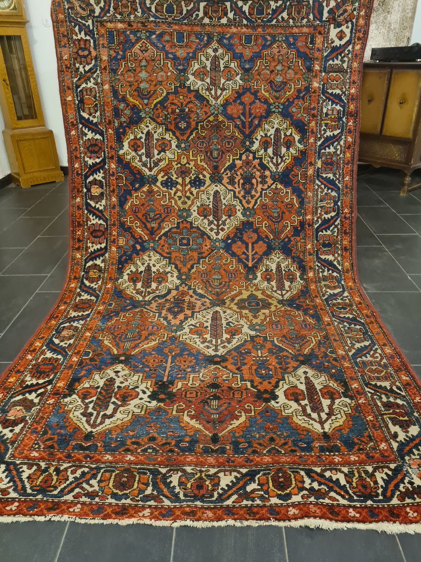 Perserteppich Orientteppich Handgeknüpfter Antiker Teppich Bachtiar 288x169cm