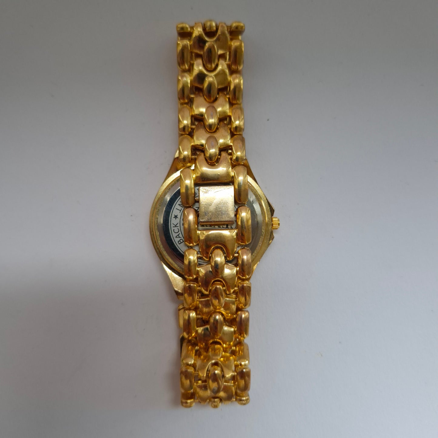 Luxuriöse Geneves Damenarmbanduhr – Goldener Glanz mit schwarzem Zifferblatt