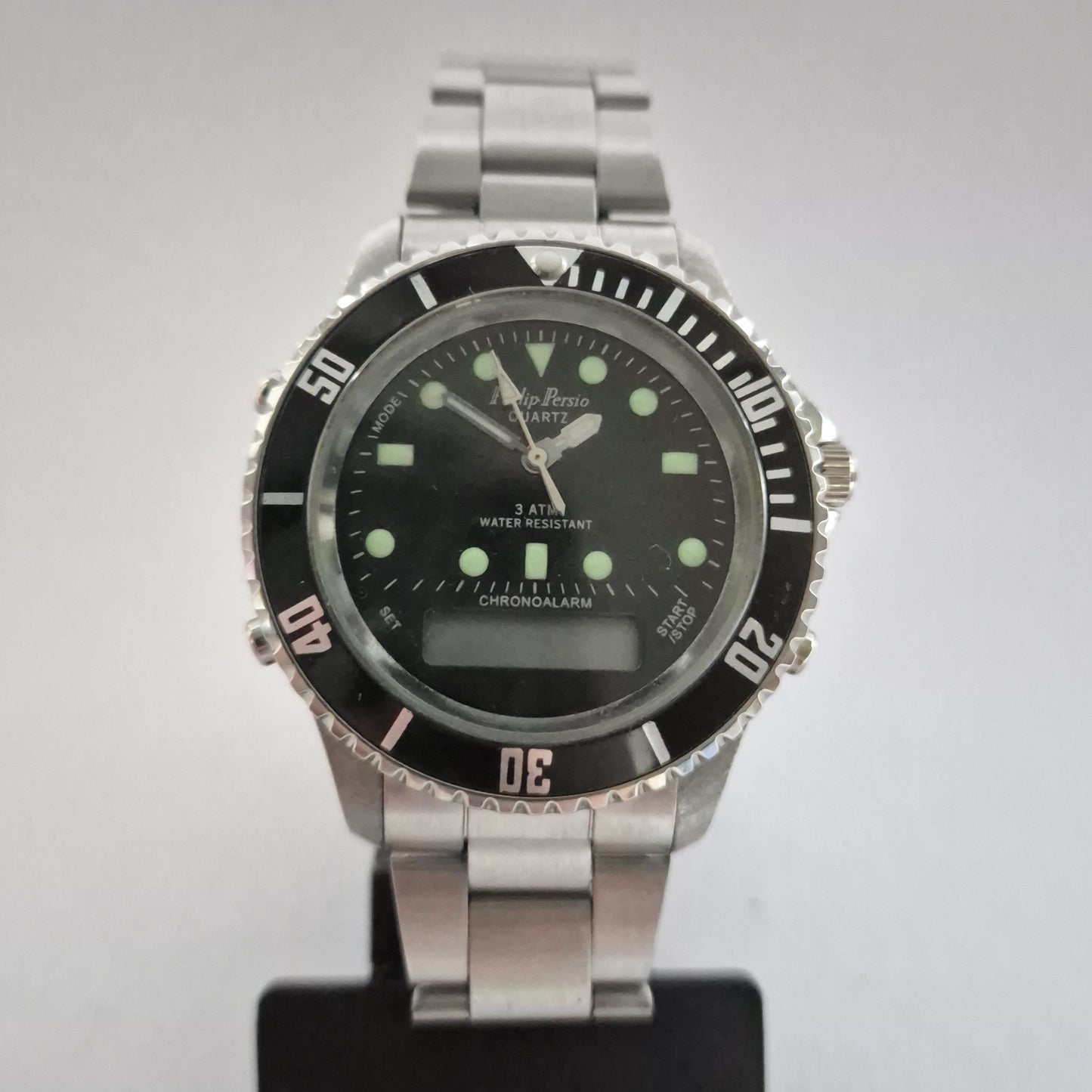 PHILIP PERSIO Chrono Herrenarmbanduhr – Robustes Design mit Chrono