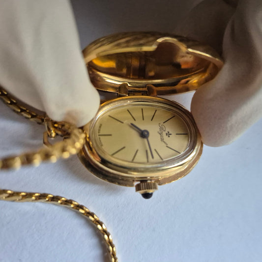 Elegante Royal Damenhalsketten-Uhr – Stilvolles Accessoire für Vintage-Liebhaber