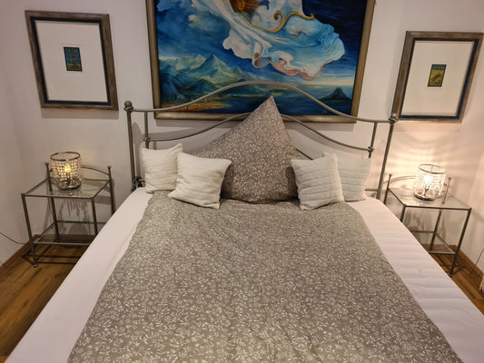 Elegantes Tischlampen-Set 2 Stück Kristall Silber Modern 22cm