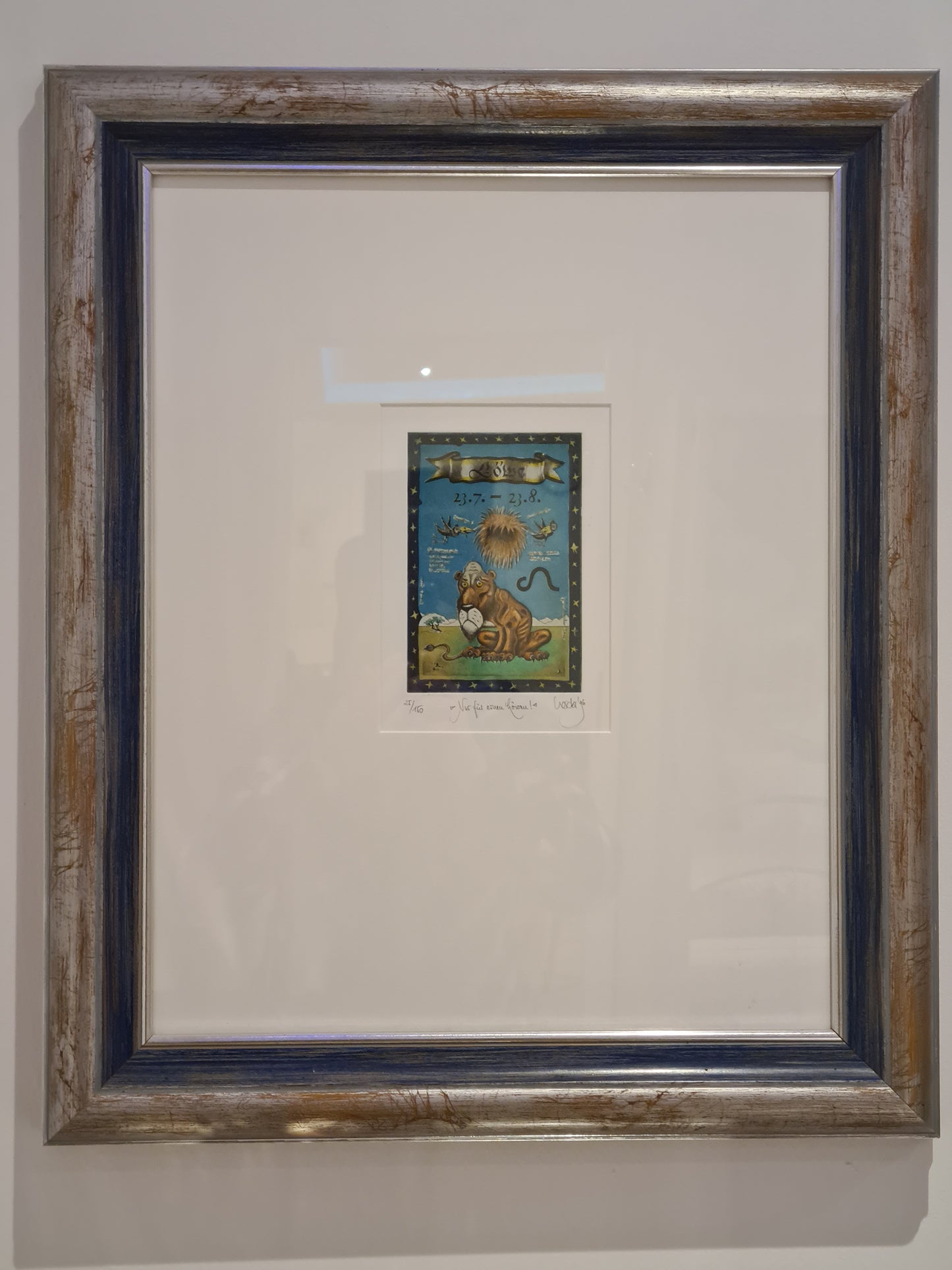 Original Grafik – Rainer Hercks: „Löwe“ aus der Serie Sternzeichen