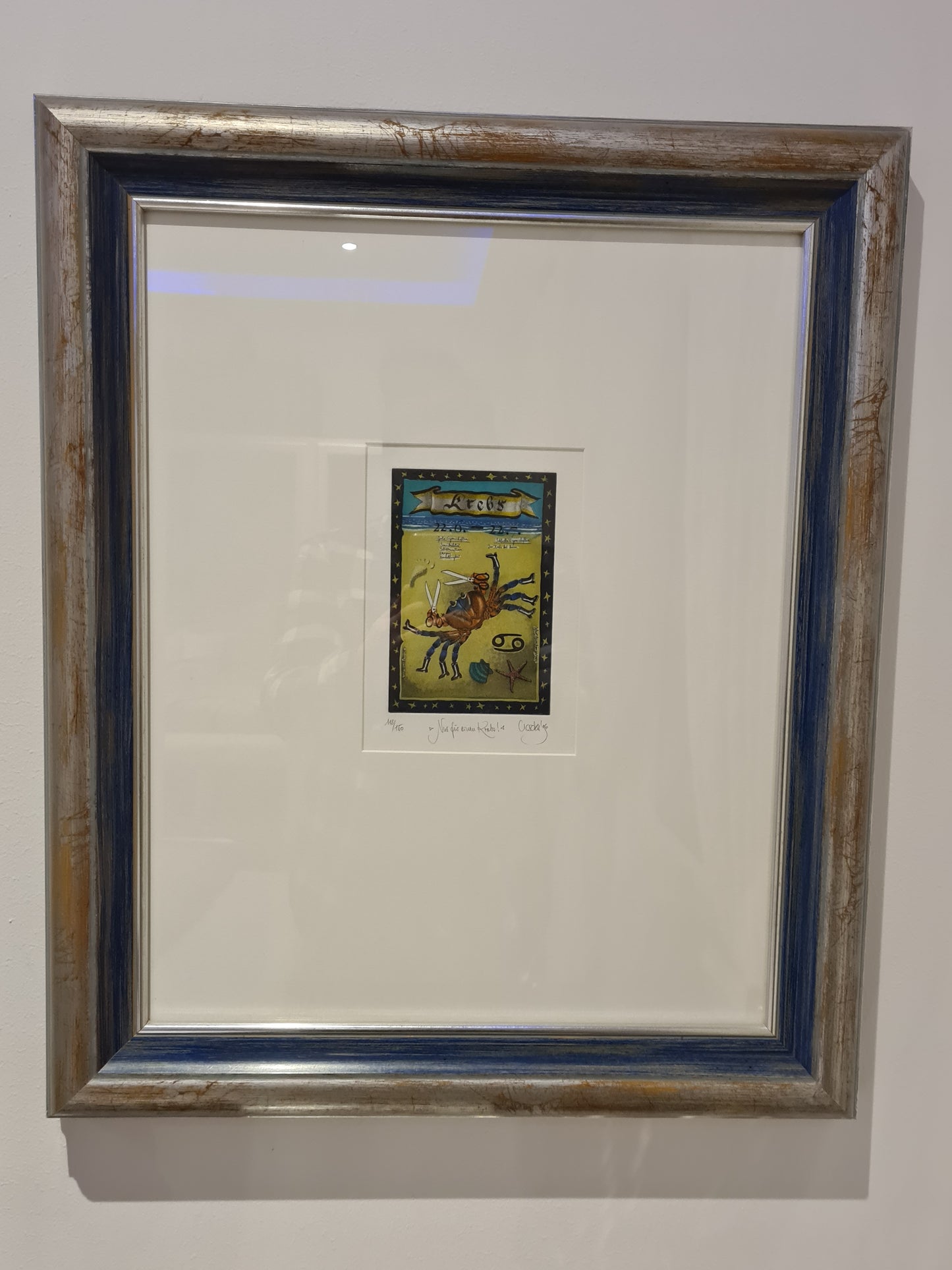 Original Grafik – Rainer Hercks: „Krebs“ aus der Serie Sternzeichen