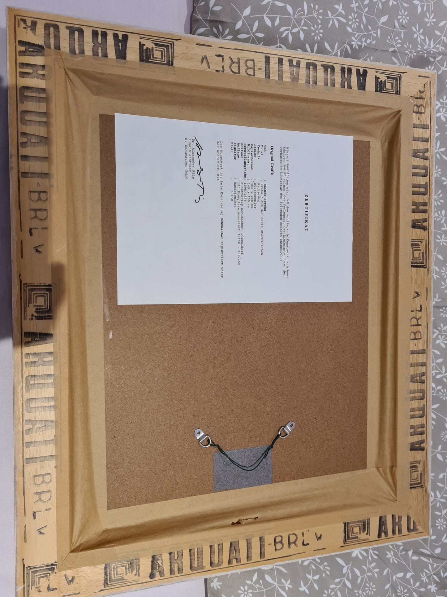 Original Grafik – Rainer Hercks: „Krebs“ aus der Serie Sternzeichen