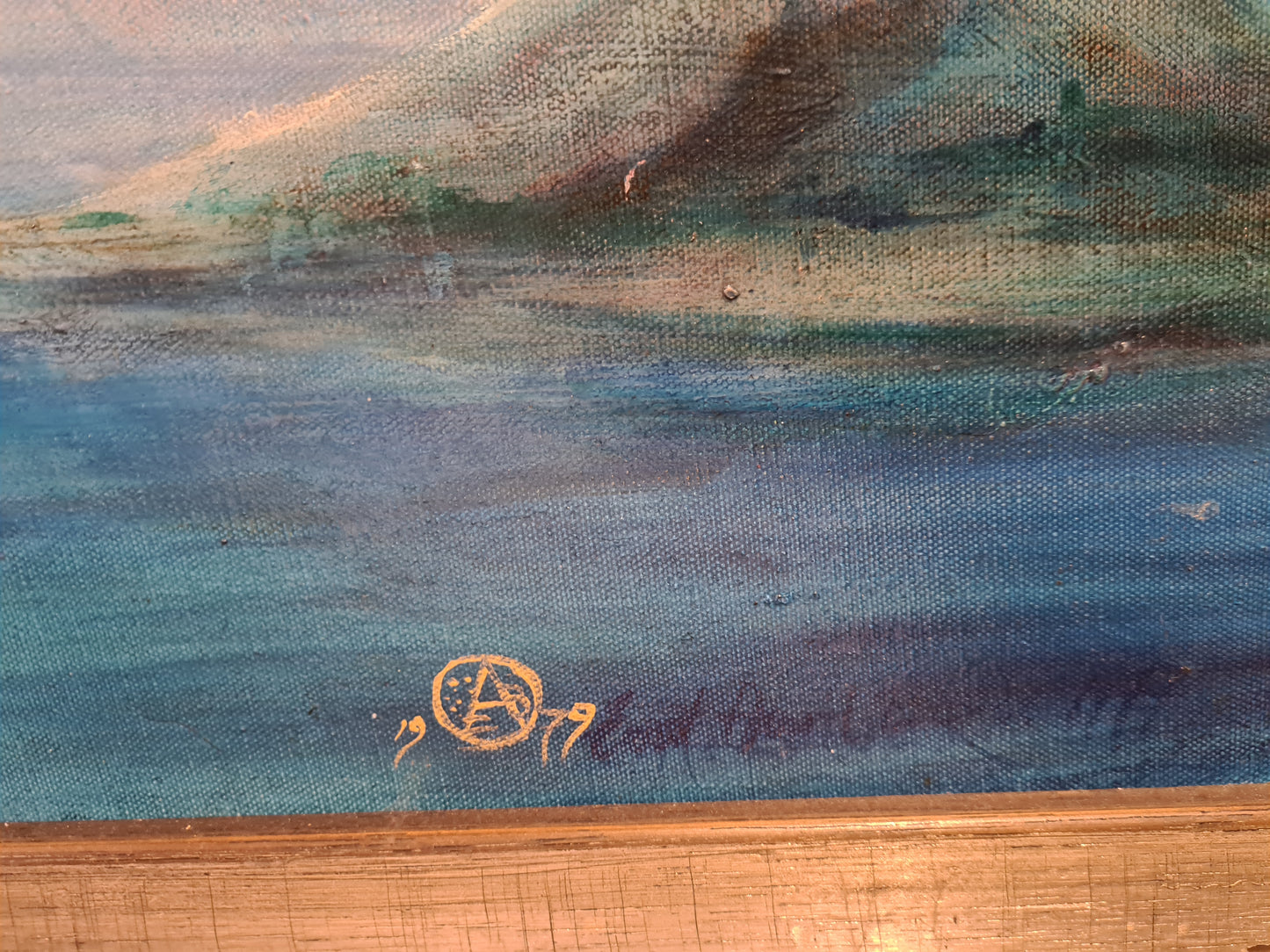 Öl-Gemälde auf Leinwand – Signiert & Datiert – Mit Holzrahmen