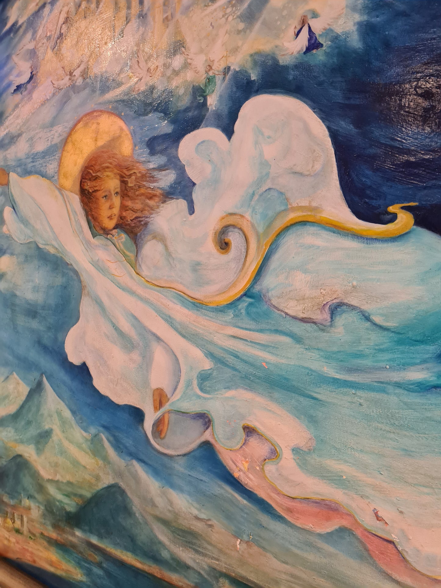 Öl-Gemälde auf Leinwand – Signiert & Datiert – Mit Holzrahmen