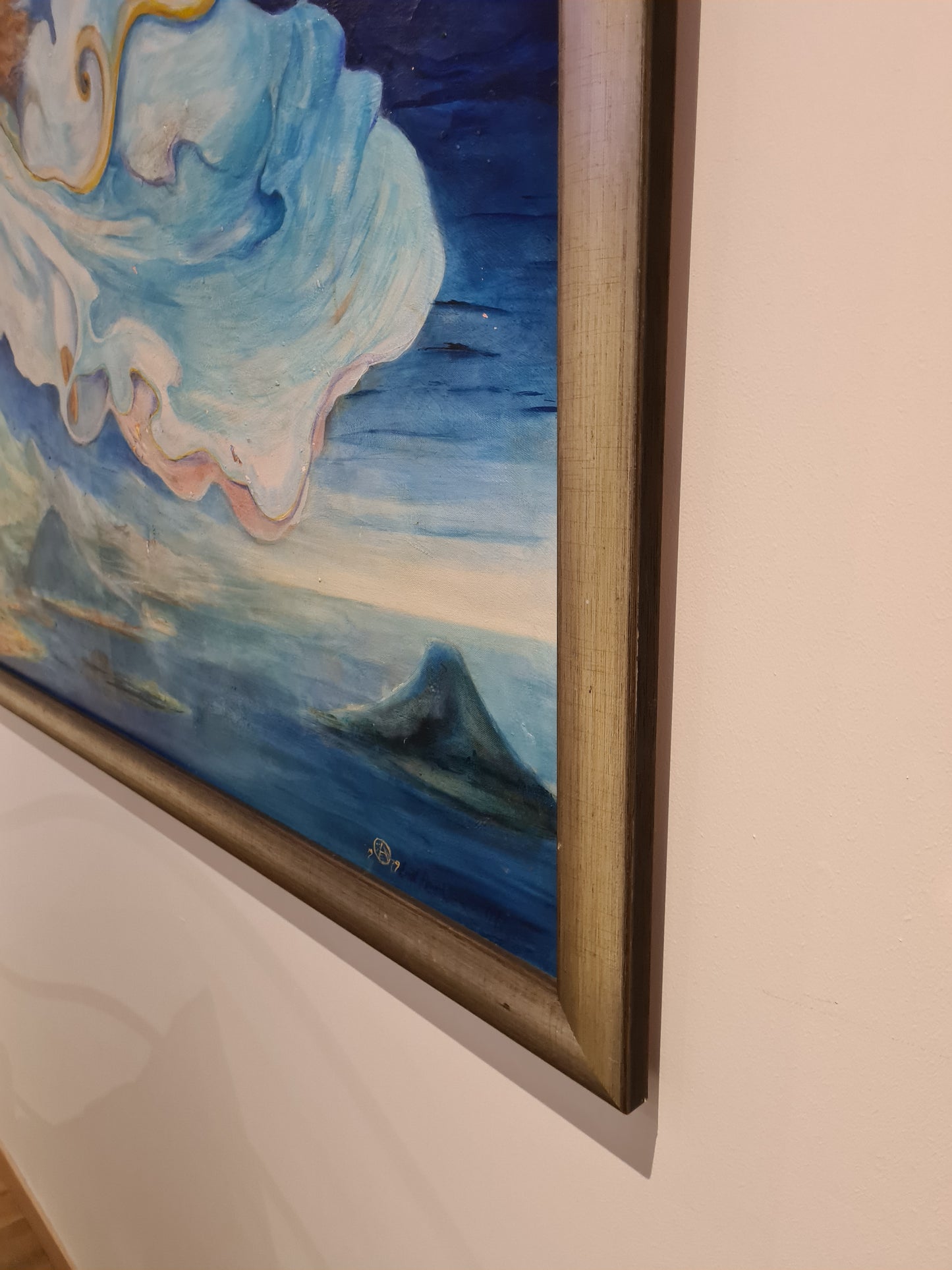 Öl-Gemälde auf Leinwand – Signiert & Datiert – Mit Holzrahmen