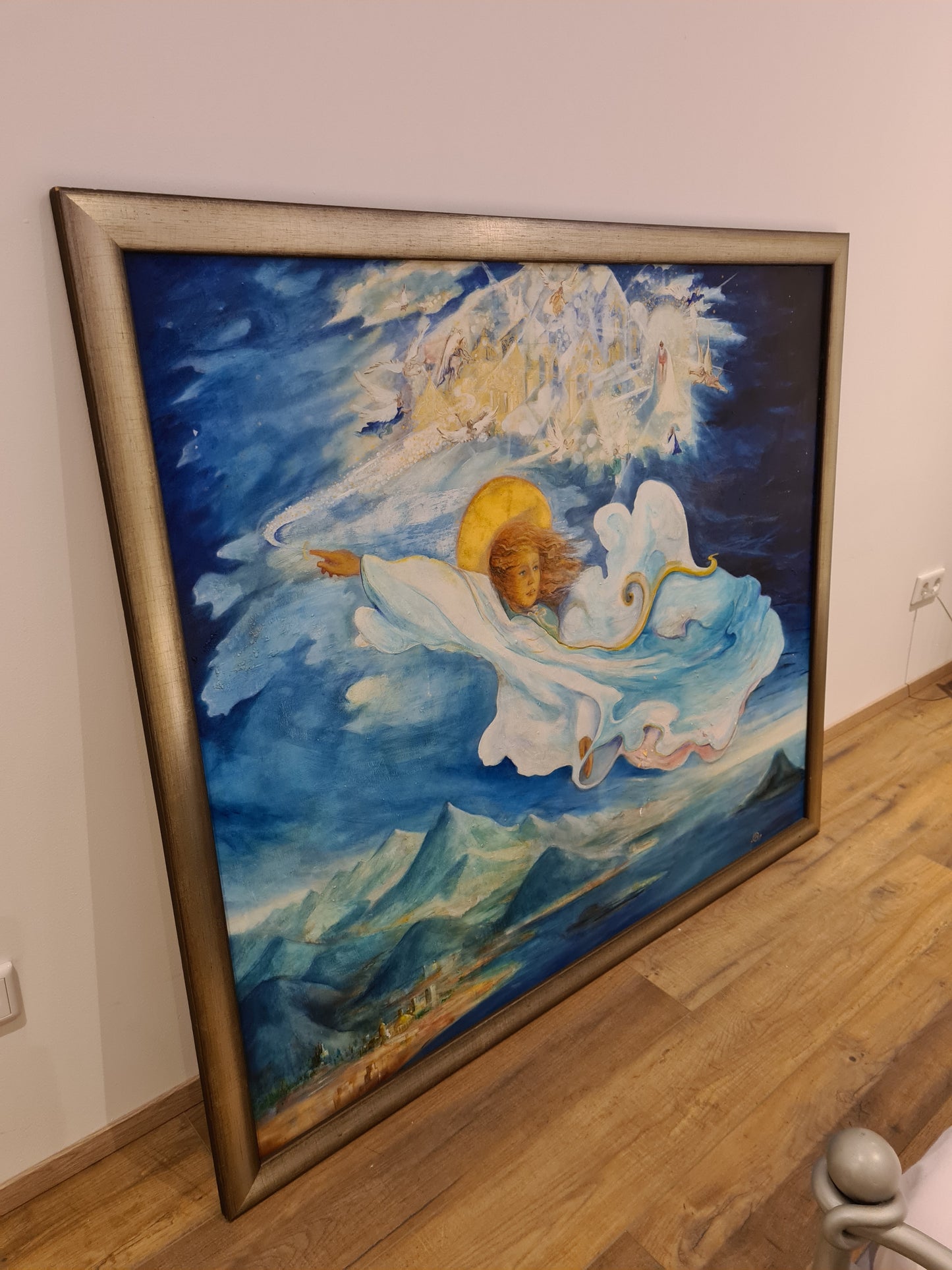 Öl-Gemälde auf Leinwand – Signiert & Datiert – Mit Holzrahmen