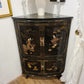 Antiker chinesischer Eckschrank – Holz Speckstein, handbemalt