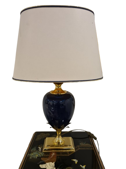 Le Dauphin Tischlampe – Porzellan Messing