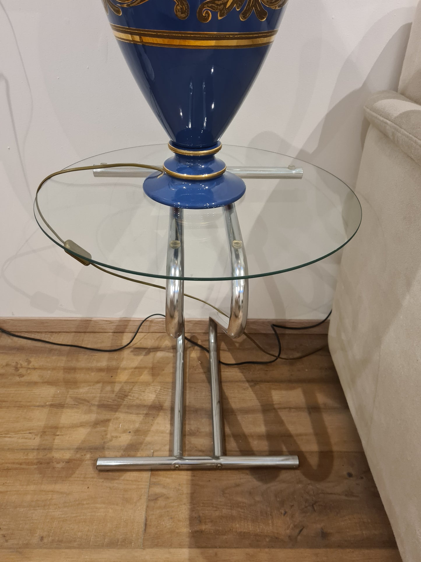 Mid-Century Modern Chrom Beistelltisch