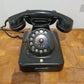 W48 m T Telefon KRONE analoger Fernsprecher vintage Bakelit schwarz