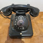 W48 m T Telefon KRONE analoger Fernsprecher vintage Bakelit schwarz