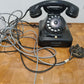 W48 m T Telefon KRONE analoger Fernsprecher vintage Bakelit schwarz