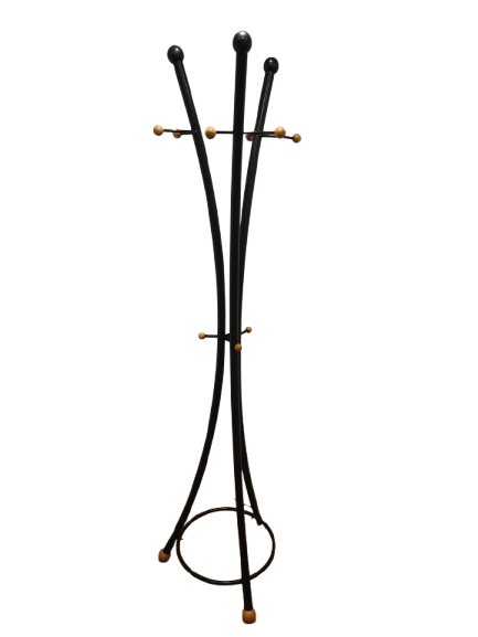 Moderne Garderobe Kleiderständer freistehend schwarz 185cm