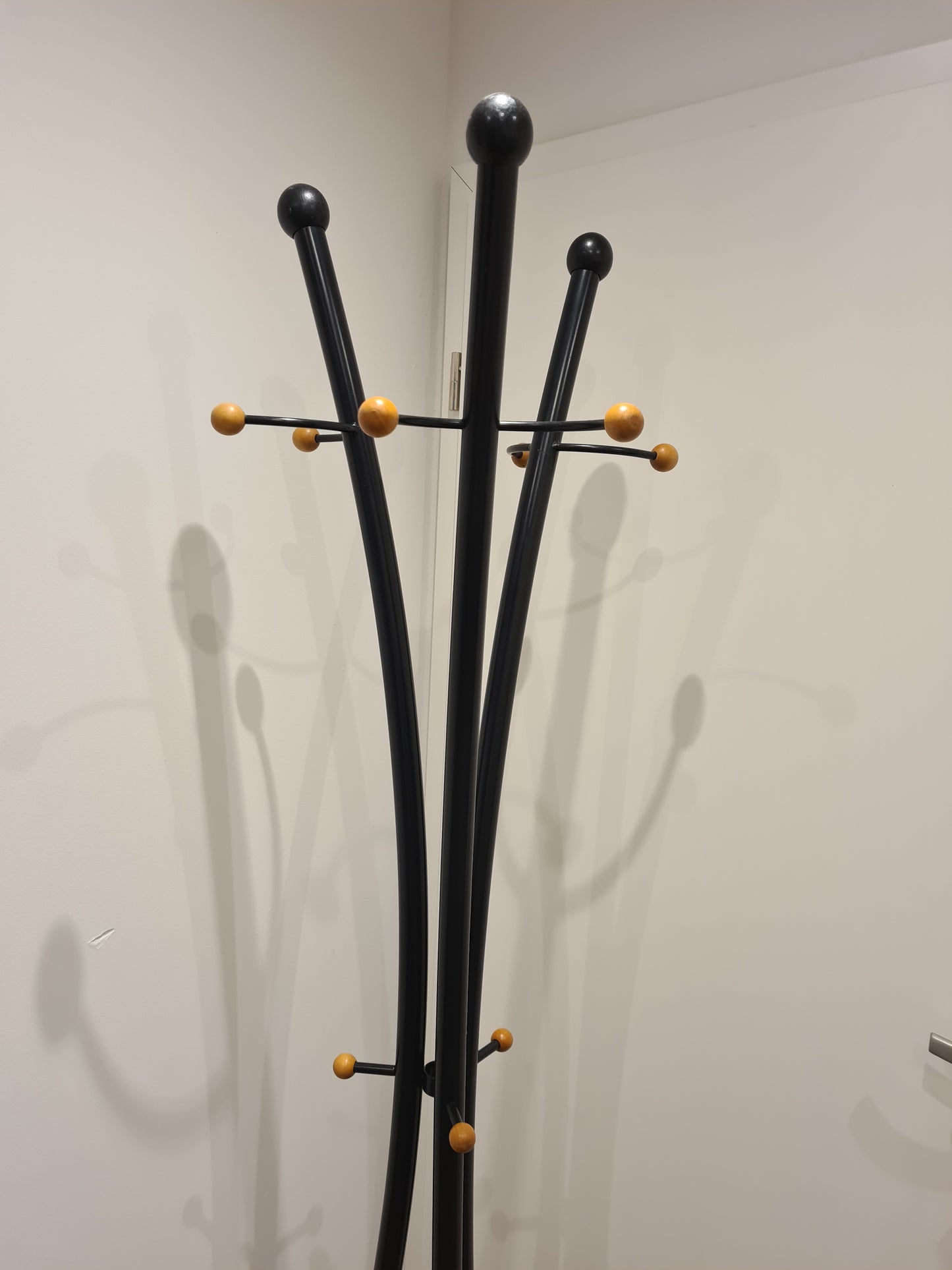 Moderne Garderobe Kleiderständer freistehend schwarz 185cm