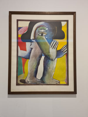 Gemälde Druck Horst Antes Zweiäugige Figur 1965 Lichtdrucke München