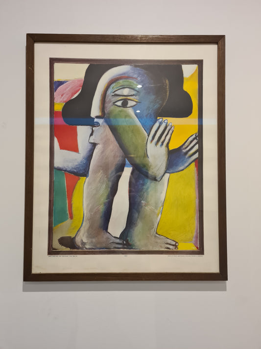 Gemälde Druck Horst Antes Zweiäugige Figur 1965 Lichtdrucke München