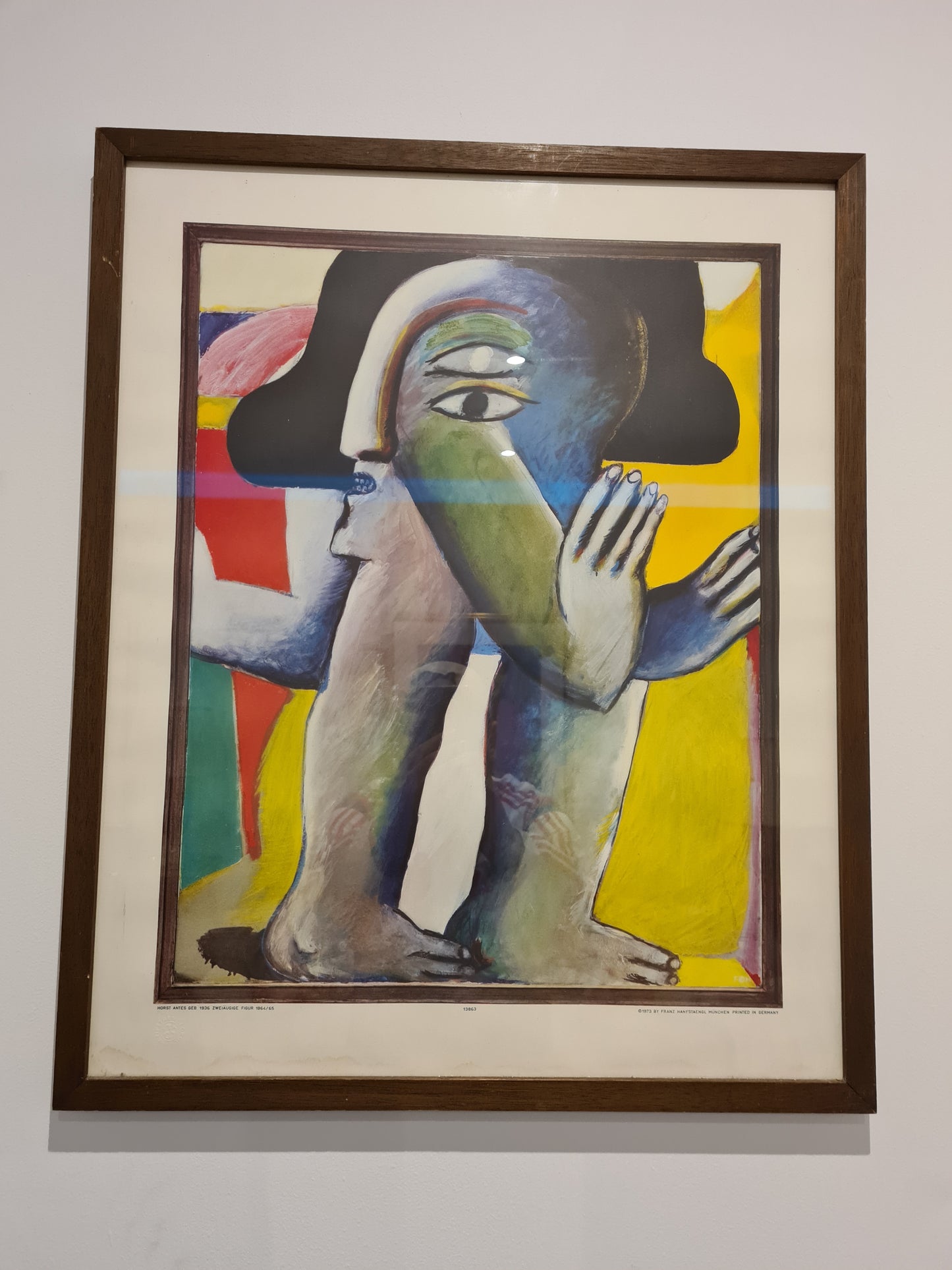 Gemälde Druck Horst Antes Zweiäugige Figur 1965 Lichtdrucke München