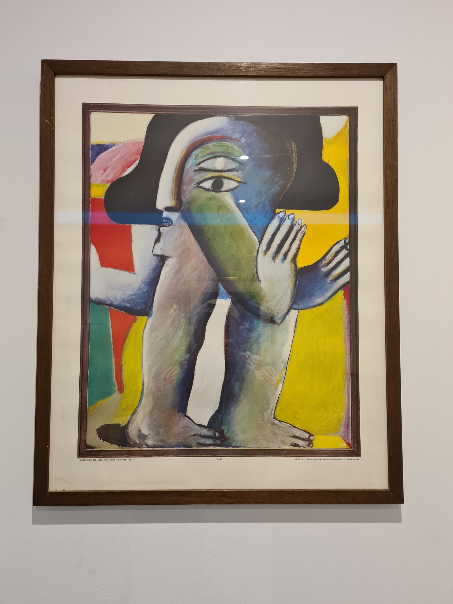 Gemälde Druck Horst Antes Zweiäugige Figur 1965 Lichtdrucke München