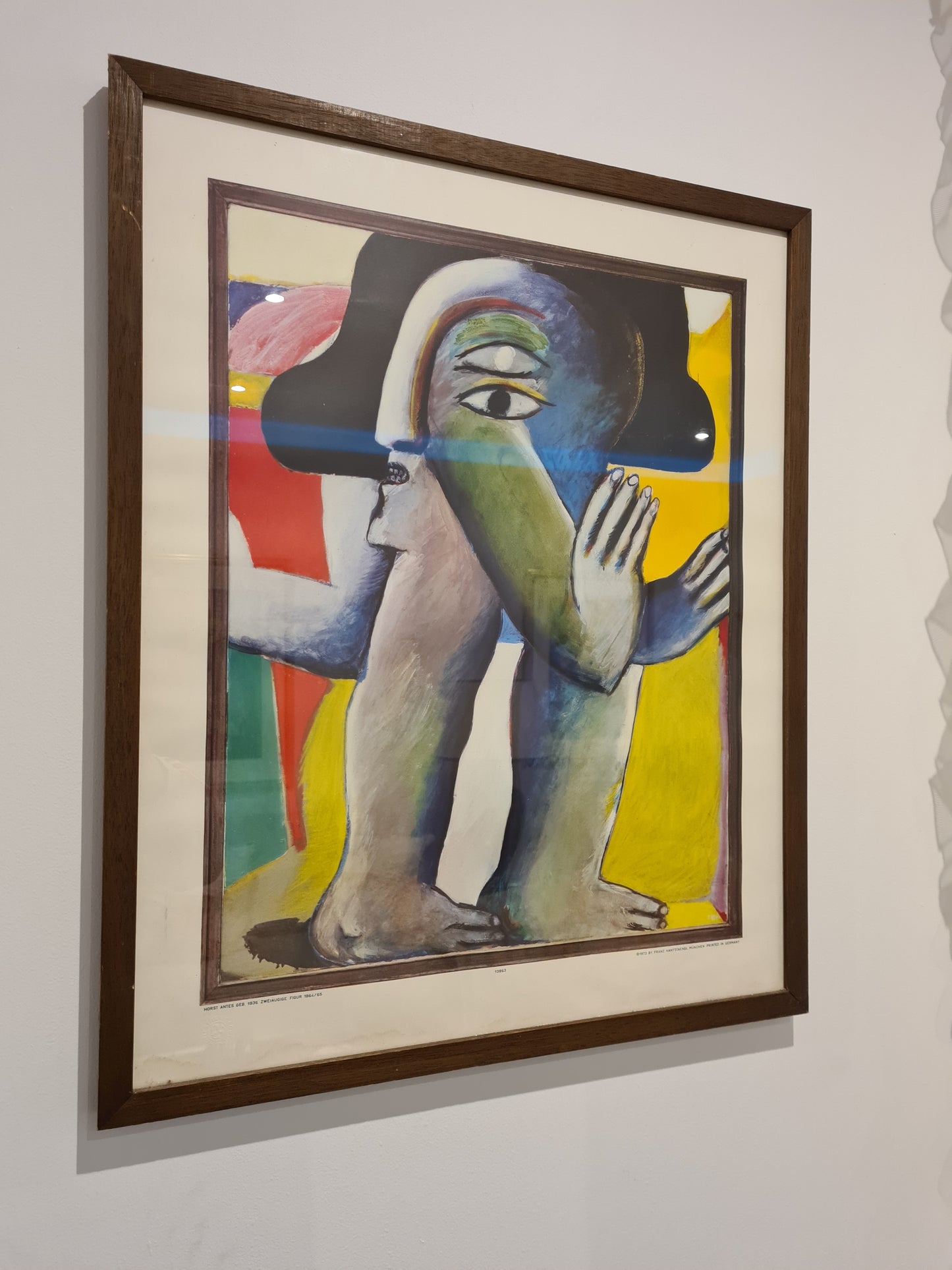 Gemälde Druck Horst Antes Zweiäugige Figur 1965 Lichtdrucke München