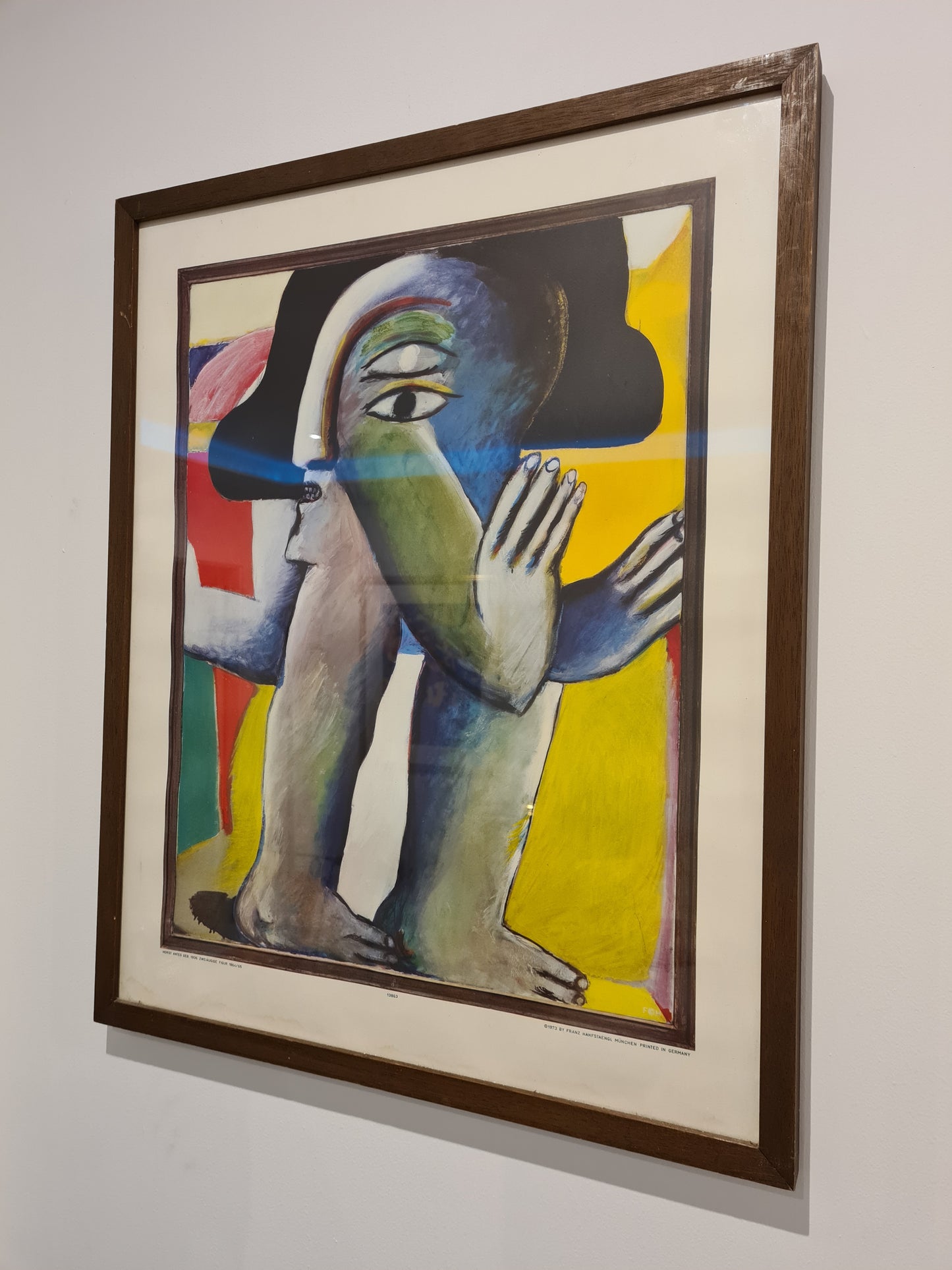 Gemälde Druck Horst Antes Zweiäugige Figur 1965 Lichtdrucke München