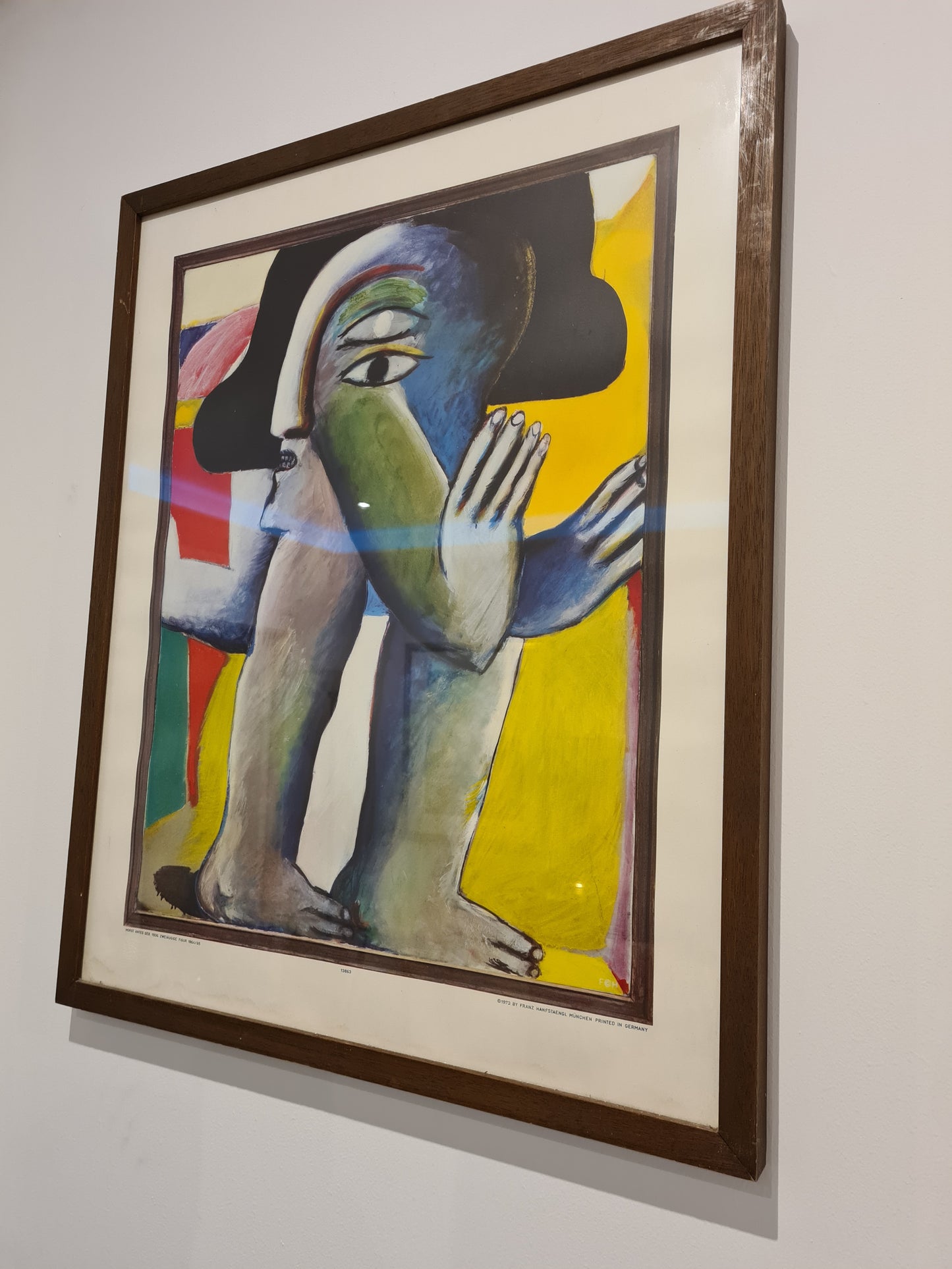 Gemälde Druck Horst Antes Zweiäugige Figur 1965 Lichtdrucke München