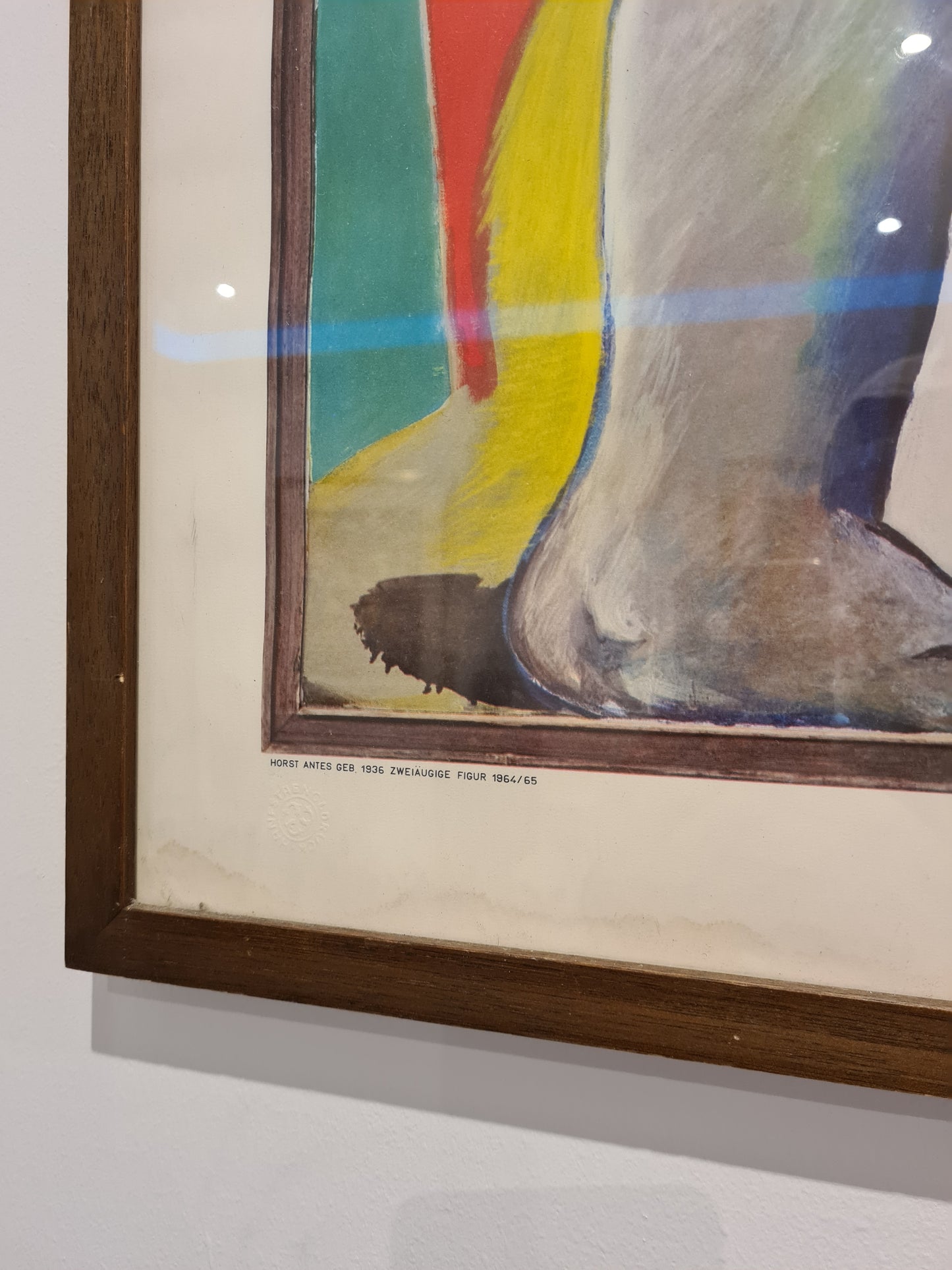 Gemälde Druck Horst Antes Zweiäugige Figur 1965 Lichtdrucke München