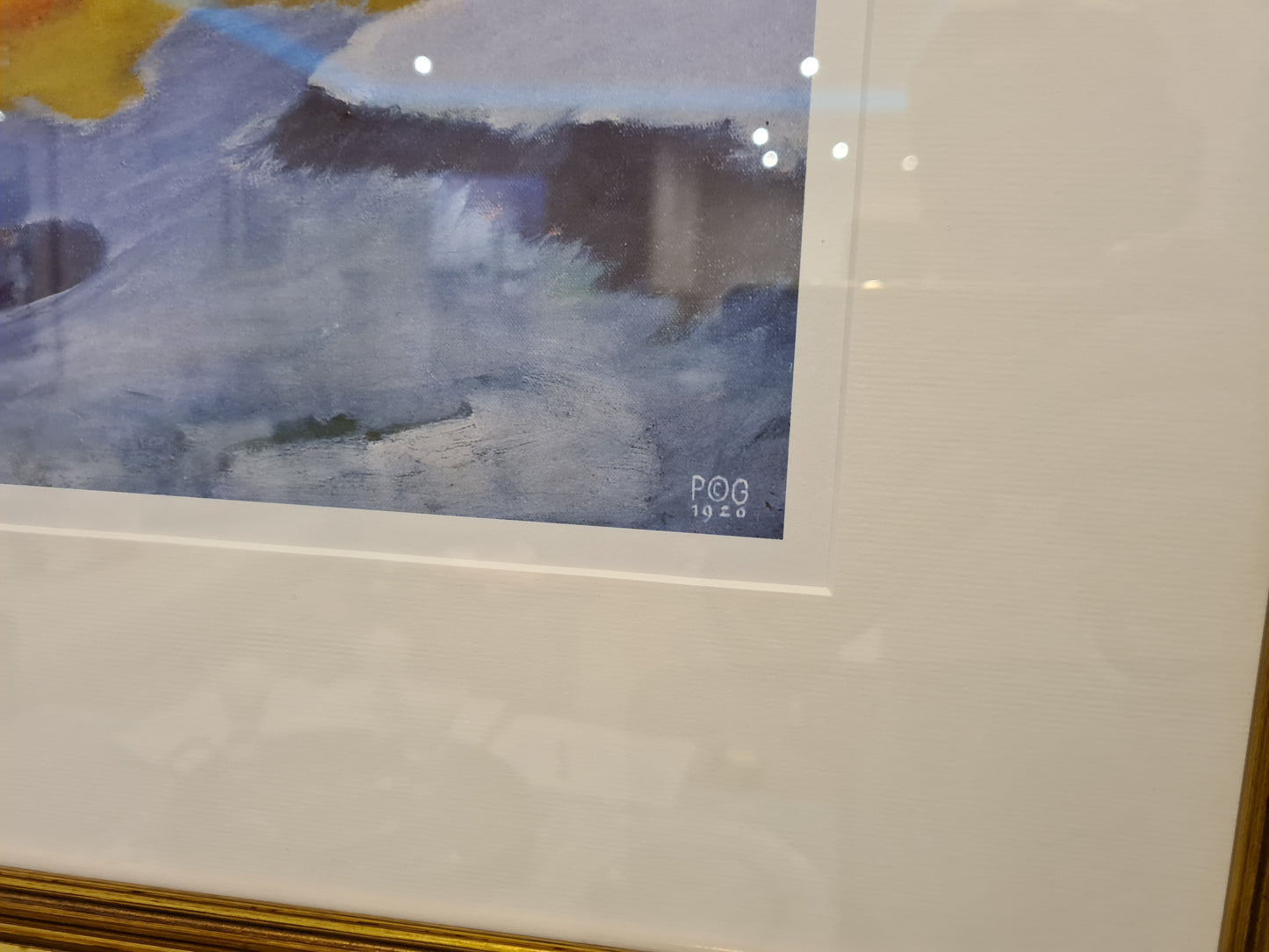 Der Turm der blauen Pferde 1913 Franz Marc Gemälde Reproduktion 80x60cm