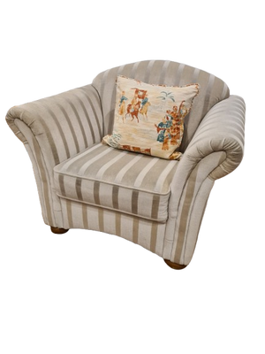 Designer Sessel auf Rollen Stoffbezug 100cm