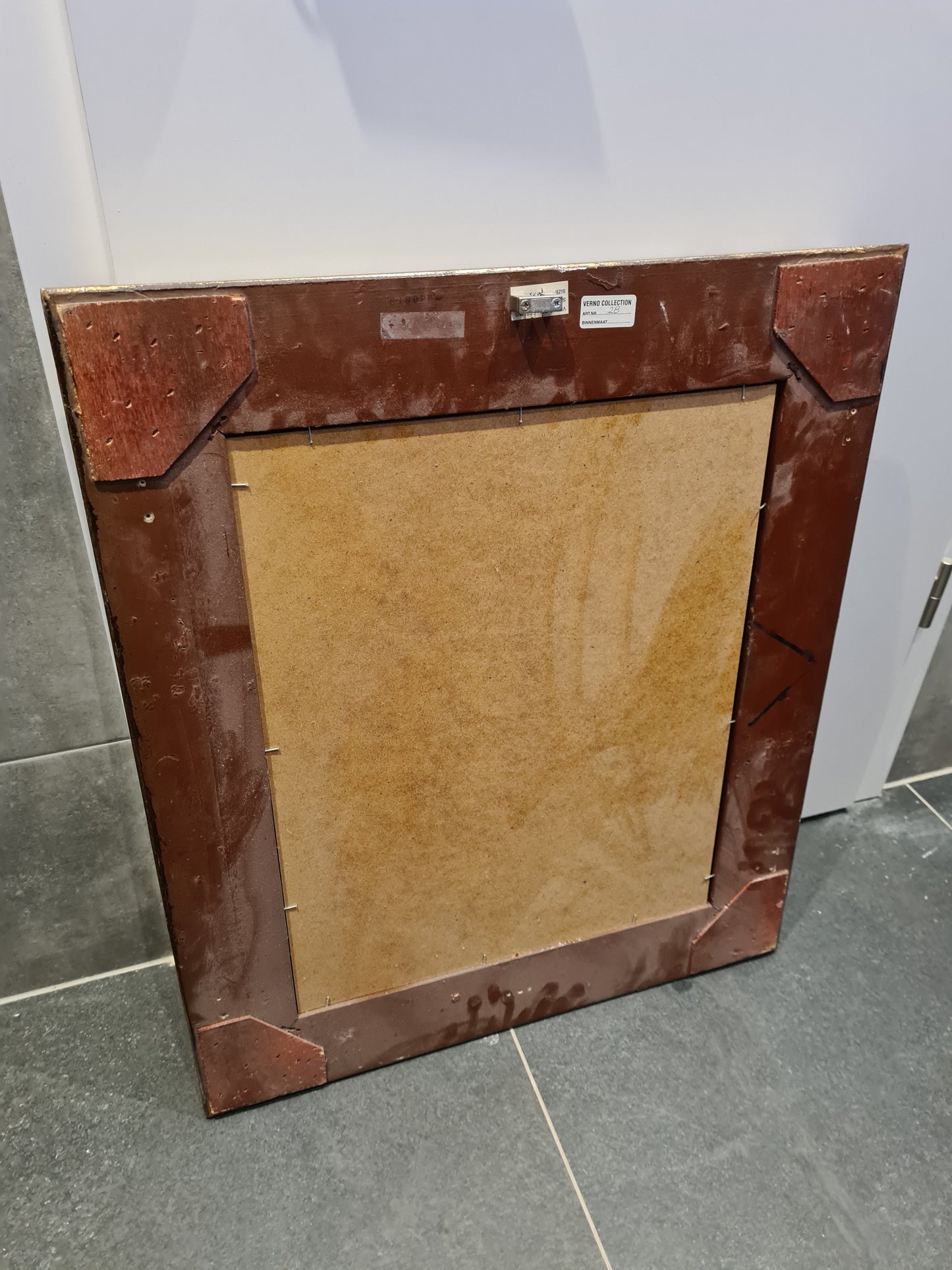 Jugendstil Spiegel mit vergoldeten Holzrahmen 70x60cm