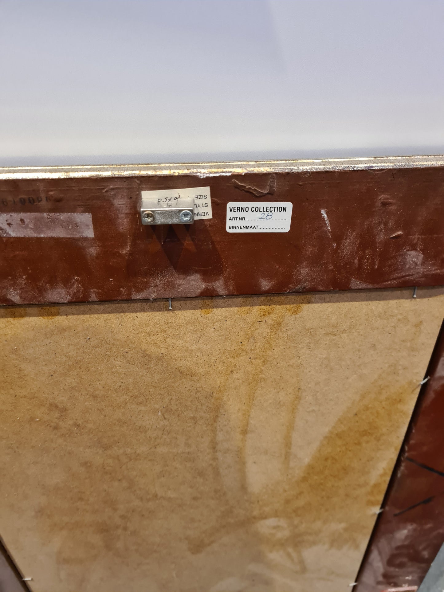 Jugendstil Spiegel mit vergoldeten Holzrahmen 70x60cm