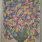 Deutsche Schule (XX) Acrylgemälde Kräftiges Blumenstillleben 56x46cm