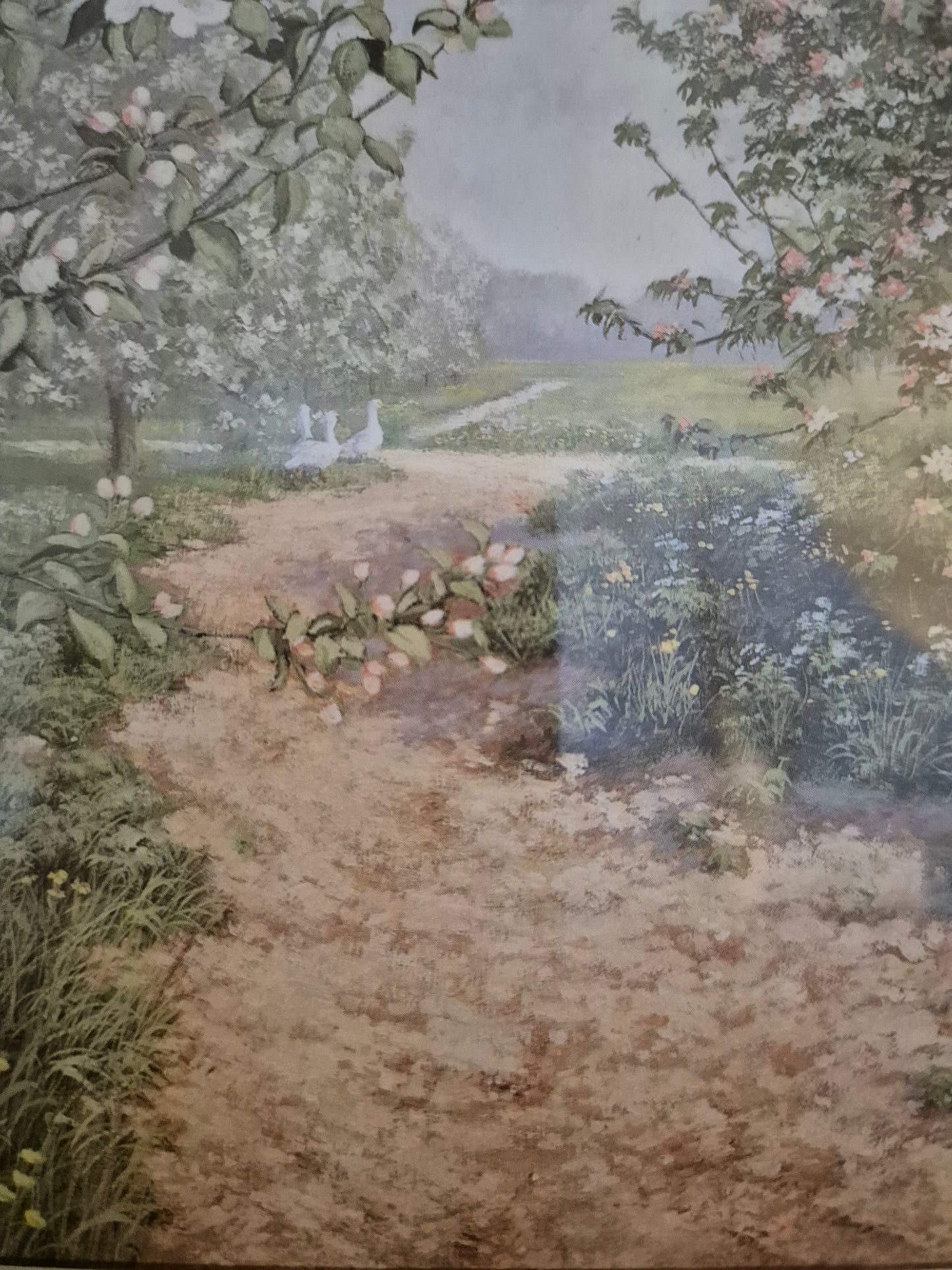 Hochwertiger Kunstdruck Landschaftsidylle Sommerlandschaft