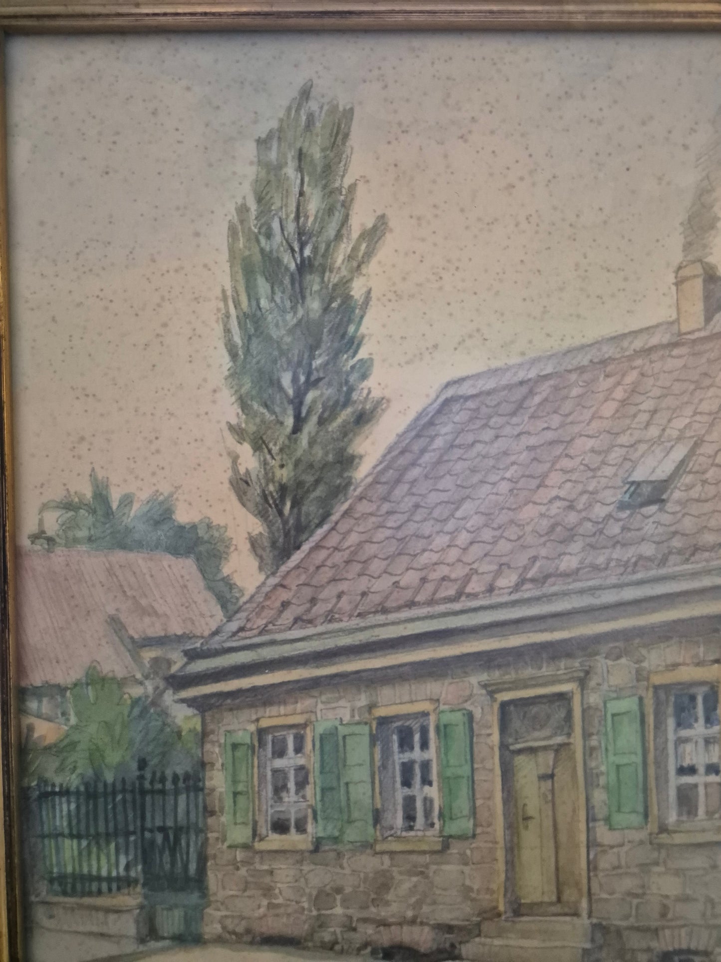 Gemälde Velbert Gründungsstätte Jul. Niederdrenk Handsigniert 32x42cm