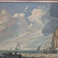 Julius Porcellis (XVII) Gemälde Schiffe in ruhiger See Zertifikat 53x70cm