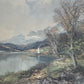 Ölgemälde Landschaft mit See Europäische Schule (XX) Handsigniert